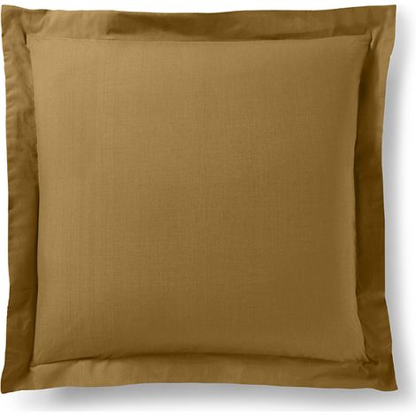 Taie d'oreiller "Prémium" toutes dimensions - Prémium Caramel - 63 x 63 cm volant plat piqué - Prémium Caramel -