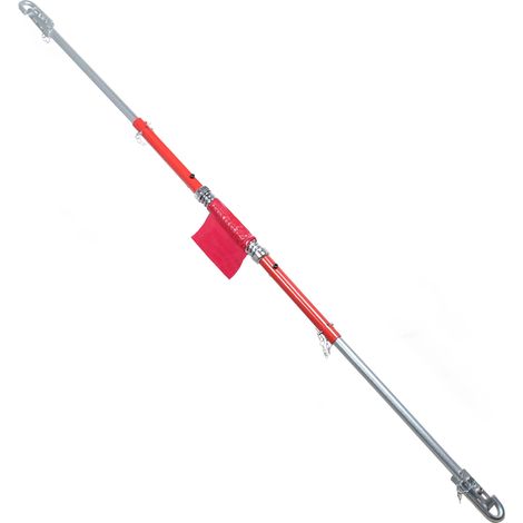 XPOtool Barre de remorquage 3 pièces - 1,8 m / épaisseur 2,5 mm / capacité max. 2000 kg - avec Amortisseur - Pour Traction Tractage Dépannage