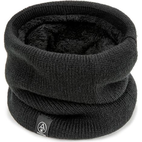 Écharpe de cou tricotée, masque deux pièces, cagoule chaude pour le cyclisme, avec doublure en velours épais pour les cervicales (1/3)