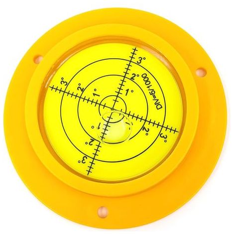 Niveau à bulle rond de précision 90 mm avec trous de montage pour camping car
