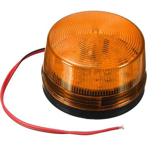 Projecteur LED Strobe Lumière de Signal SL-79 – Pour Sentinelle Sécurité et Construction (12V DC, 120mA, 90/min) – Rouge/Orange/ Bleu avec 2 Bases + 4 Vis (1/2)