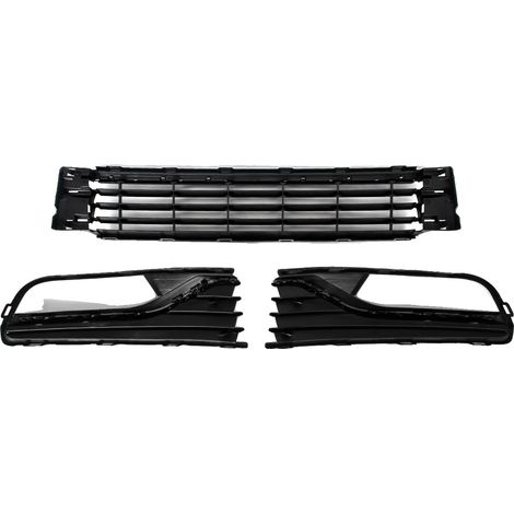 Grille de pare-chocs avant, plastique durable, design inspiré de la course, ensemble de 3 pièces (1/2)
