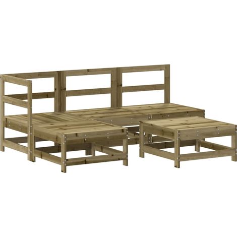 Maison Exclusive - Set Salotto da Giardino 5 pz in Legno Impregnato di Pino