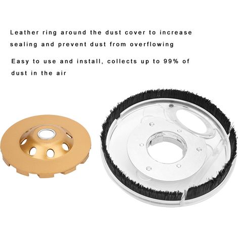 Capot anti-poussière 100 mm meule disqueuse d'angle polissage cache protecteur accessoires (1/5)