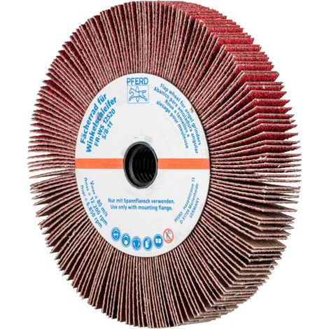 PFERD TOOLS Lamellenschleifrad für Winkelschleifer FR WS Ø 125x20mm 5/8-11 CO-COOL80 für Edelstahl 2 Stk