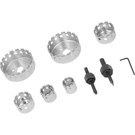 HSS-Diamant-Lochsägenset mit Zentrierbohrer, Hochgeschwindigkeits-Lochöffner für Fliesen und Metall, Profi-Set (1/5)