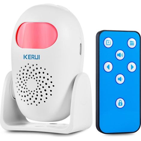 Sonnette Detecteur de Mouvement, Alarme Maison sans Fil avec Sirene Infrarouge Portable avec Système Alarme Anti-effraction pour Porte/Maison/Magasin/Entrée (1/5)