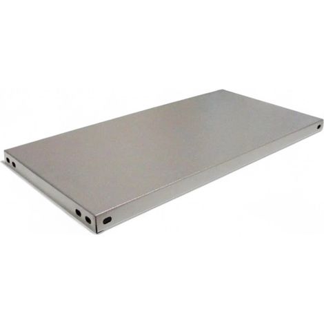 Ripiano unificato con rinforzo centrale per scaffali in metallo - 30x80 cm - portata 160 kg (1 rinforzo) (1/2)