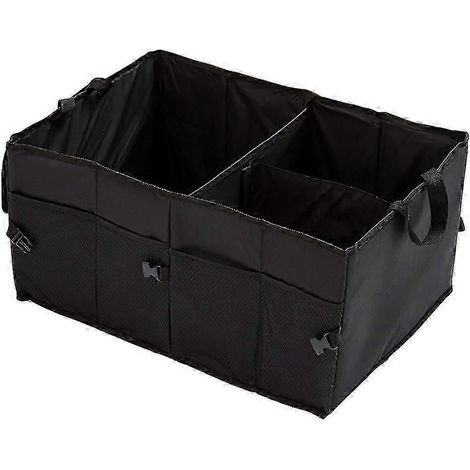 Boîte de rangement pour voiture, camion, SUV - Organisateur de coffre durable, étanche, multifonctionnel et pliable (1/5)