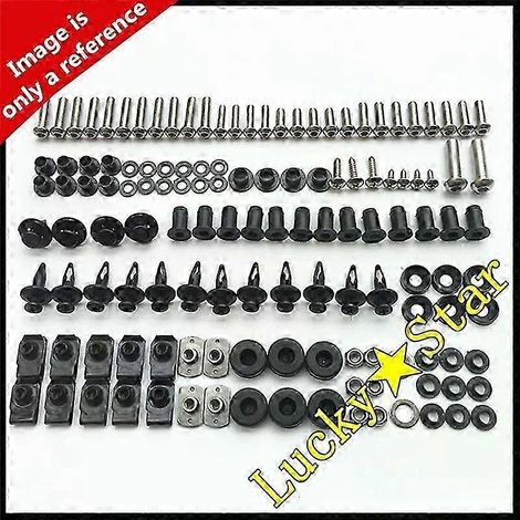 Complete Body Fairing Bolt Screw Fastener Kit For Kawasaki Ninja 250 250r Ex250r Ex250 Ex 250 250r 2008 2009 2010 2011 2012 Sil( Black) (1/5)