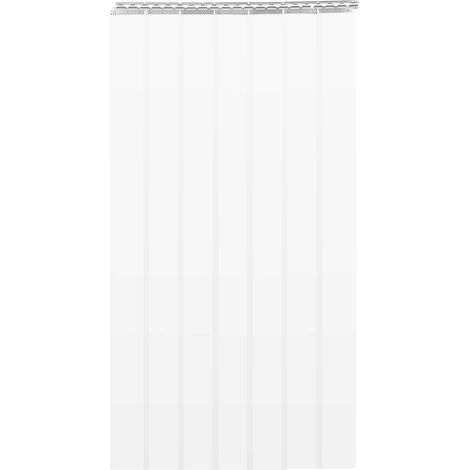 Rideau de porte transparent, PVC durable, installation facile, Clair (1/2)
