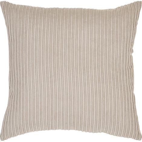 Cuscino Kobe color sabbia con texture rigata 45×45 cm (1/5)