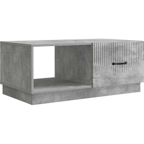 vidaXL Tavolino da salotto Grigio Cemento 90 x 50 x 37 cm