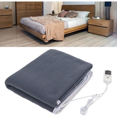 Elektrische Heizdecke (1,5 x 1,2 m) für Zuhause oder Studentenwohnheime, intelligente elektrische Heizung mit konstanter Temperatur, weiche Fleece-Oberfläche, europäischer Standard 220 V (1/5)