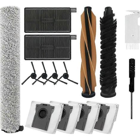 15 pour Dreame Aqua 10 Ultra Roller / Aqua 10 Roller Sweeping Accessoires Main Side Brosse Serpillière Filtre Dust Bags (1/5)