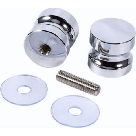 Poignée De Porte De Douche - Acier Inoxydable - Diamètre 30 mm - Finition Chrome Poli - Lot De 2 (1/5)