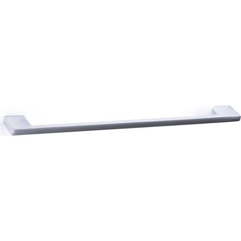 Griff aus matt verchromtem Aluminium, Abmessungen: 284 x 9 x 27 mm und Einsätze: 256 mm - Größe