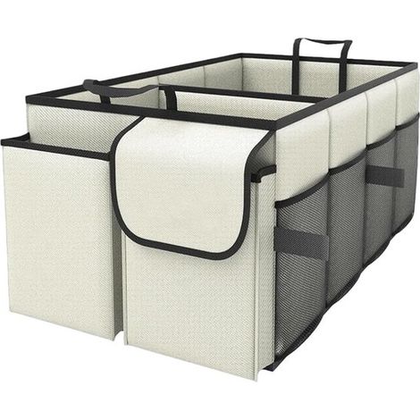 Grand organiseur de coffre – Pliable – 600D Oxford – Étanche – Antidérapant – Voiture, SUV, hayon (1/5)