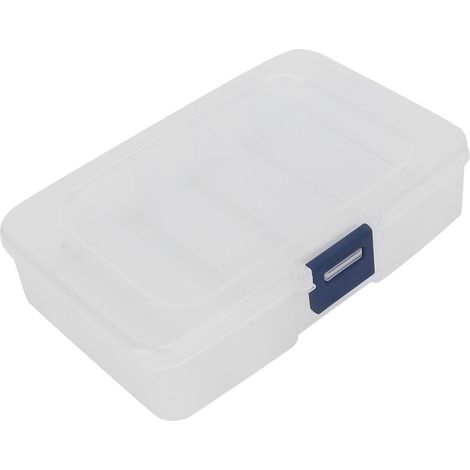 Boîte de rangement transparente à 5 compartiments pour bijoux et perles. (1/5)