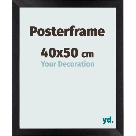 yd. - Cadre photo 40x50 - Noir Mat - MDF - Parma (1/5)