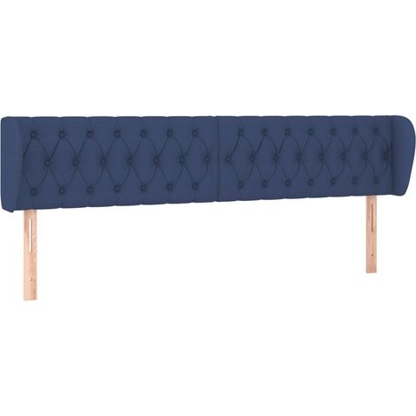 Maison Exclusive - Cabecero de tela azul 183x23x78/88 cm (1/5)