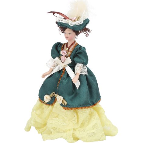 Maison de poupée 1/12, poupées miniatures en porcelaine de style victorien, décoration pour maison de poupée (1/5)