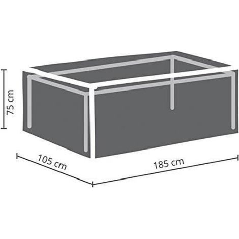 Housse De Protection Pour Table De Jardin - Polypropylène - 185 x 105 x 75 cm - Convient Table Jusqu'à 180 cm - 1 Pièce (1/4)
