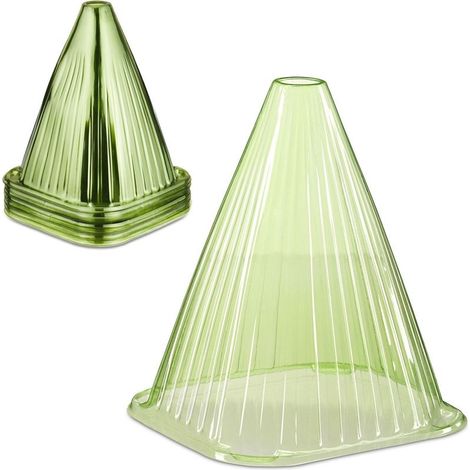Cones de protection pour plantes vert fonce lot de 32 (1/3)