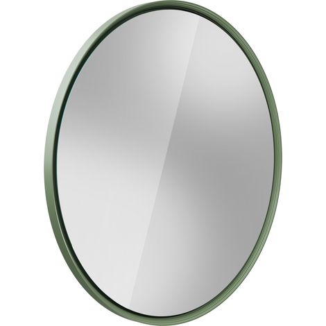 BERNSTEIN - Miroir rond salle de bain éclairage LED 100cm cadre Vert jade mat anti-buée, capteur de mouvement - BELDIVO (1/5)