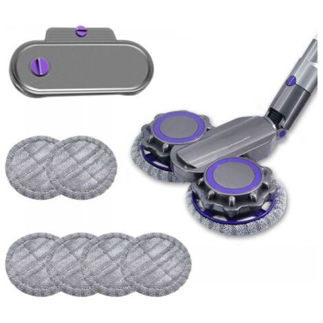 Tête de vadrouille électrique Compatible avec V6 V7 V8 V10 V11 Tête d'aspirateur Tête de vadrouille Tête de Nettoyage Fixation pour Sol en Bois Dur (1/5)