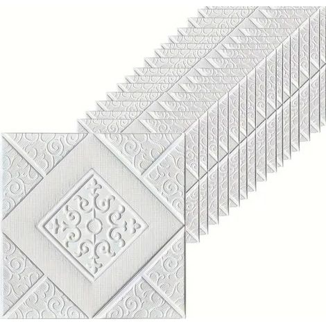 20-Pack 3D Vinyl Wall Stickers, Waterproof and Easy to Clean, for Kitchen and Living Room