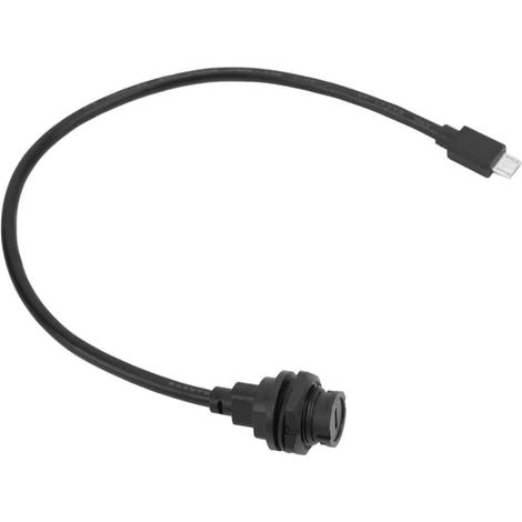 Connecteur micro USB femelle-mâle étanche IP68 avec câble de 1 m E10MCBFF/MCAM (1/5)