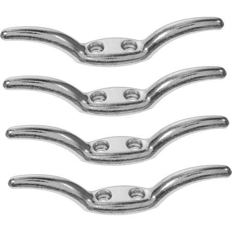 CCYKXA 4Pcs Blind Accessories Rope Cleat Curtain Blind Cord Holder Cord Safety Cleats Window Positioning Hook Kayak Metal Button (1/4)
