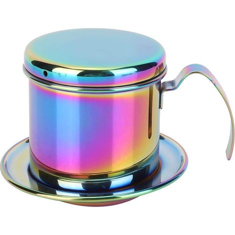Set di filtri per caffè vietnamiti in acciaio inossidabile, filtro colorato per caffè filtro, caffettiera vietnamita, infusore per caffè, filtro per caffè, filtro per caffè (1/2)