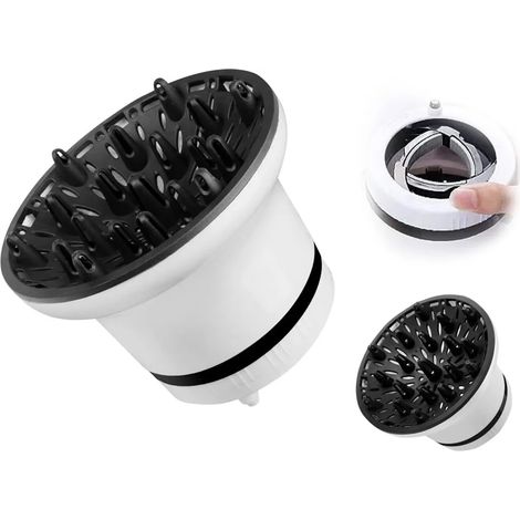 Difusor profesional para secador de pelo, difusor universal, difusor ajustable, apto para cabello rizado y ondulado. (1/3)