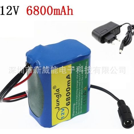 18650 Lithium Battery 3S2P 12V 6800mAh Rechargeable Lithium Battery Pack with BMS + Charger (1/3)