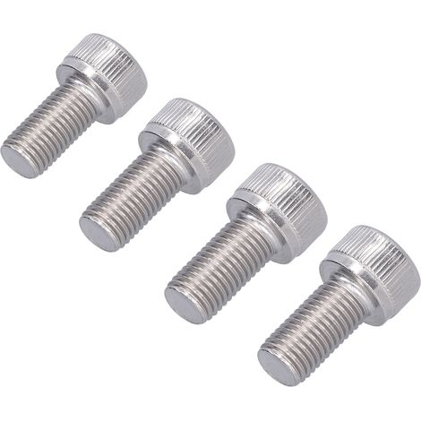 4 Vis à tête hexagonale creuse Acier Inoxydable A2 M10x20 1.25mm Pas Fin - Lot de 4 Pièces