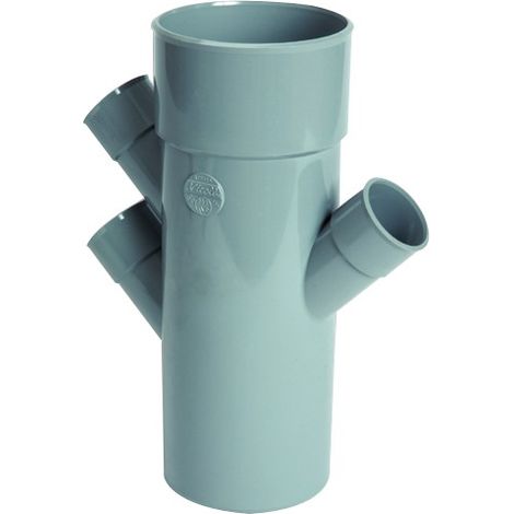 BRAGA TRIPLA RIDOTTA 45  ° MASCHIO FEMMINA  EE ¸ 100/40/40/40   NICOLL S.R.L.