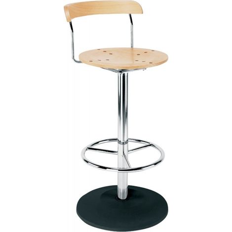 H960Mm Sgabello Bistro Cromo / Buche