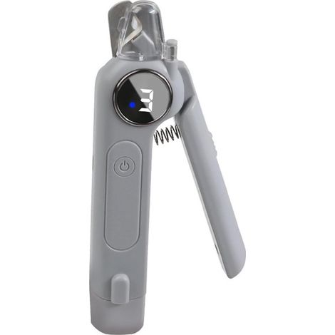 Coupe-ongles et lime à ongles électriques 2 en 1 pour chiens et chats - Coupe-ongles gris rechargeable - Soin des ongles sûr pour chiots et chatons (1/5)
