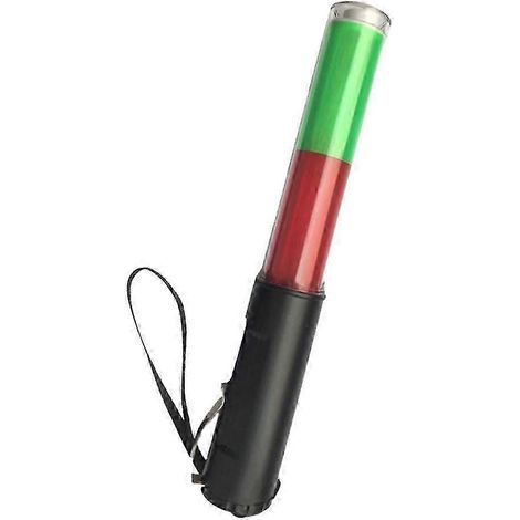 Bâton lumineux de signalisation routière 26 cm, lampe torche LED de signalisation bleue (rouge, verte) (1/4)