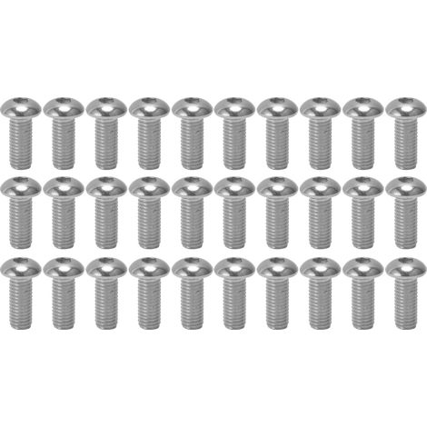 30 Vis à tête cylindrique hexagonale creuse A2 inox M10x1.5 Filetage grossier Kit M10x25 (1/5)