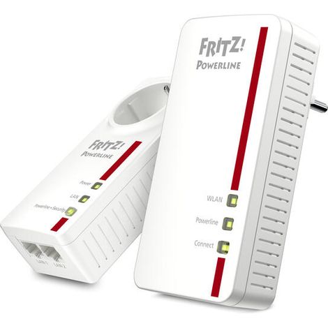 FRITZPowerline Powerline 1260E WLAN Set 1200 Mbit/s Ethernet Wifi Blanco 2 pieza(s) (1/4)