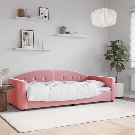 Tagesbett Rosa 90x200 cm Samt (1/5)