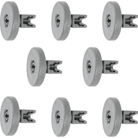 Geschirrspüler Unterkorb-Rollen: 8 Stück Korbrollen für die Spülmaschine - Ersatzteile geeignet für AEG, Privileg, Zanussi, Juno, Electrolux, Ikea etc. (1/5)