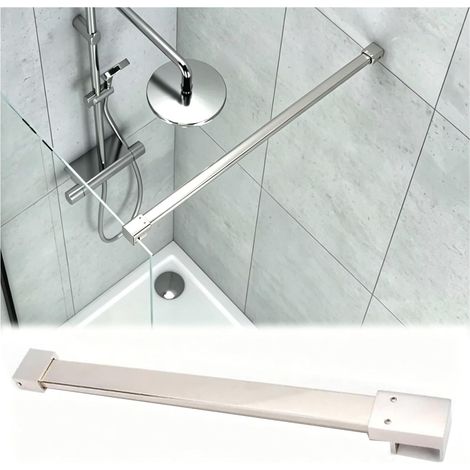Barre de support pour paroi douche en verre, stabilisatrice (1/5)