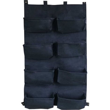 Mur végétal 8 sacs noirs en feutre géotextile (1/2)