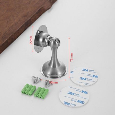 butoirs de porte magnétiques en acier inoxydable (1/4)