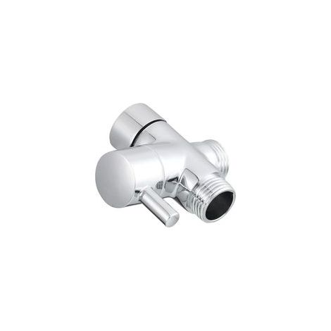 DSF007 Robinet de douche 1/2" en laiton 3 voies pour douche à effet pluie et bras de douche Chromé (1/5)