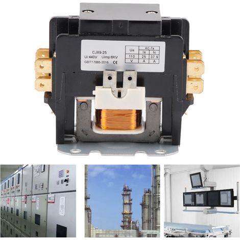 Contacteur de climatiseur CJX9-25/2P 25A 110V (1/5)